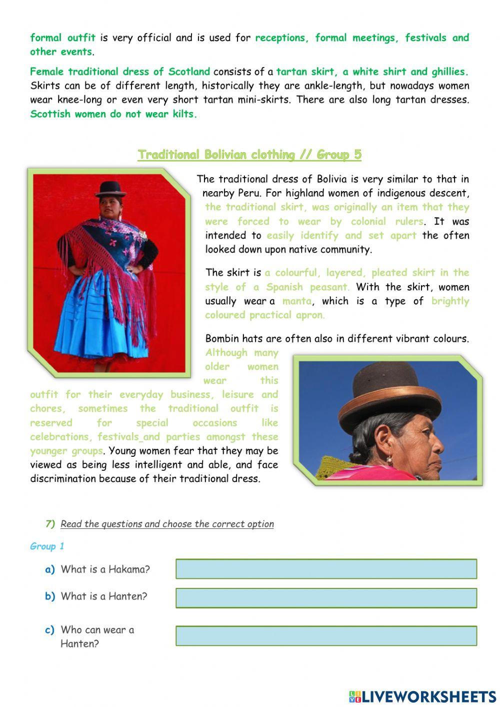 Traditional clothing around the world