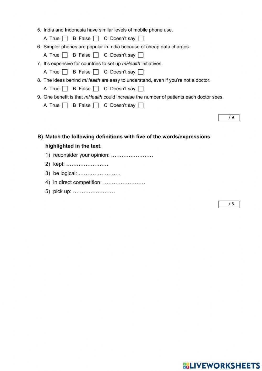 INTER reading exam DEC 2022