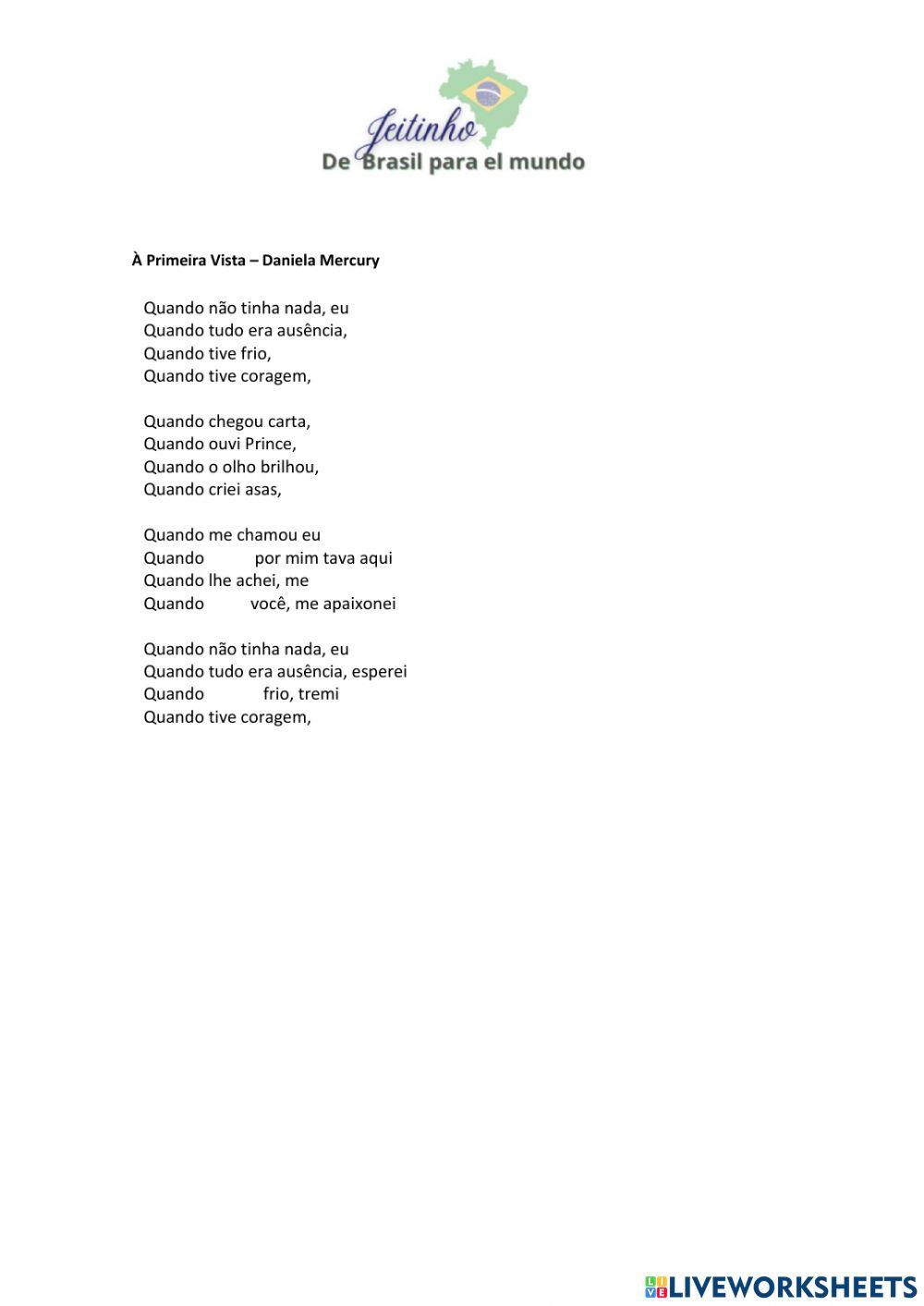Música -À Primeira Vista- - Daniela Mercury