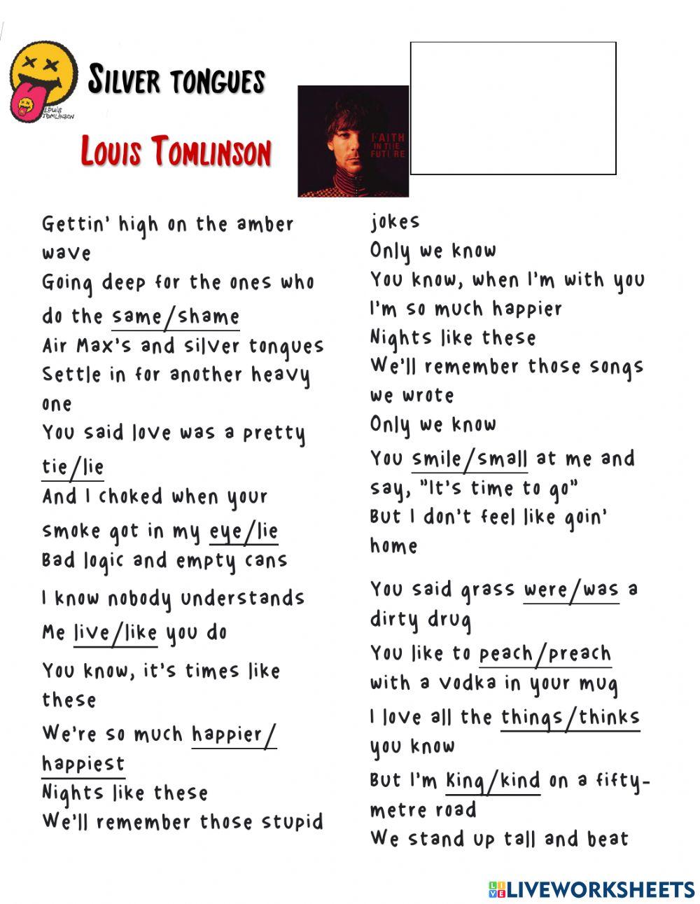 Louis Tomlinson - Silver Tongues