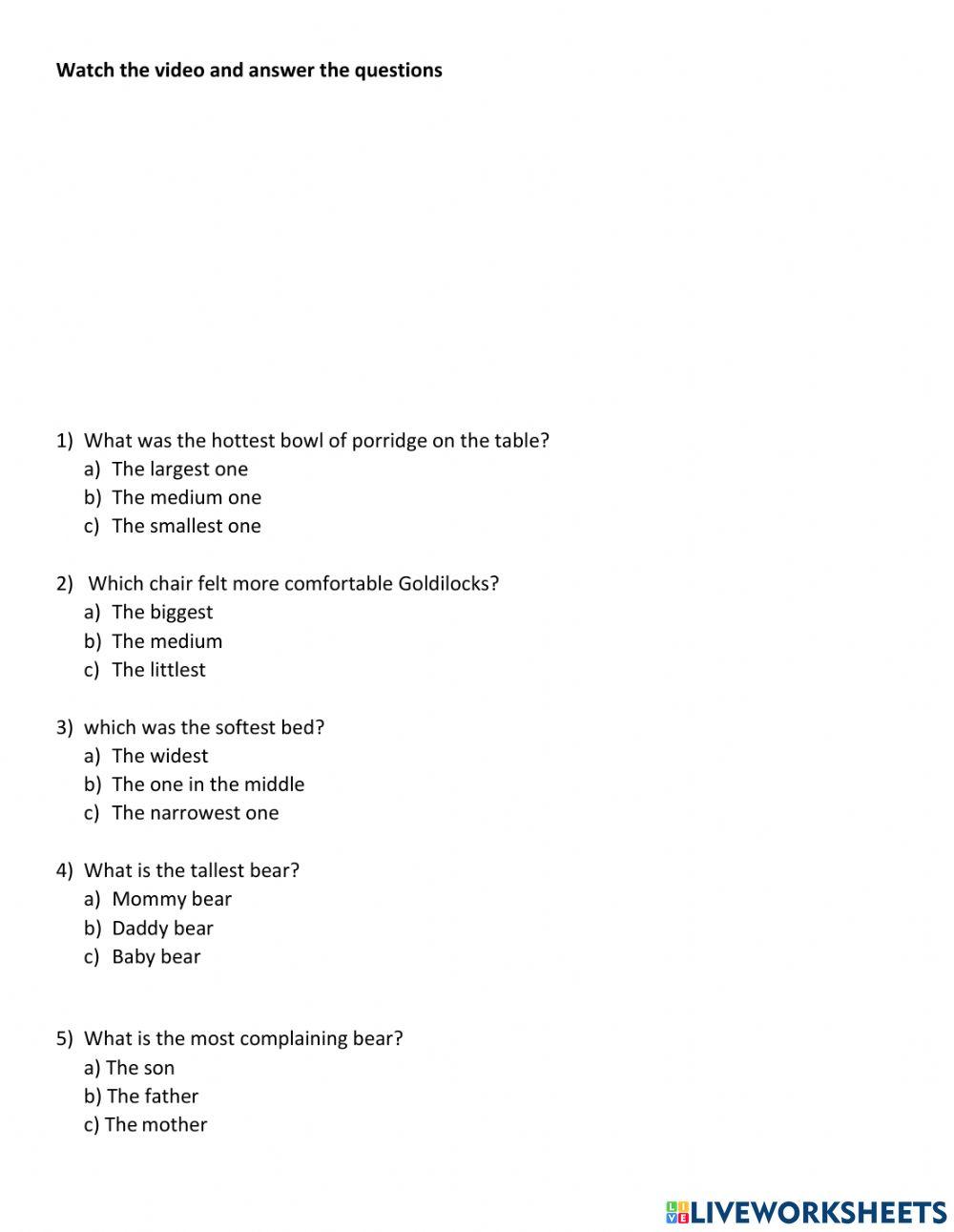 Comparative and superlative adjectives