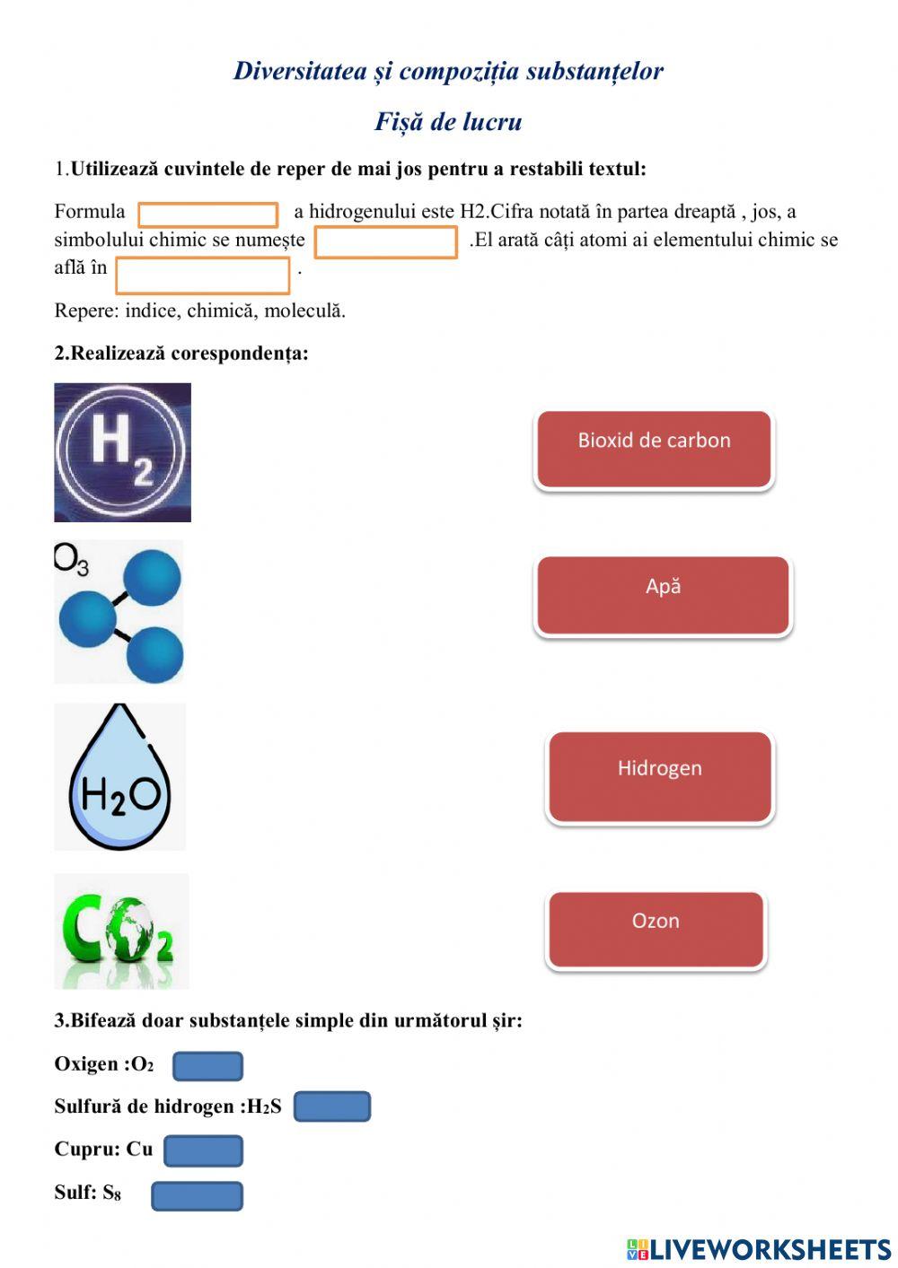Diversitatea substanțelor