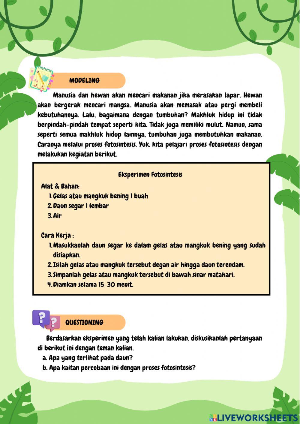 Revisi - Tumbuhan, Sumber Kehidupan Di Bumi