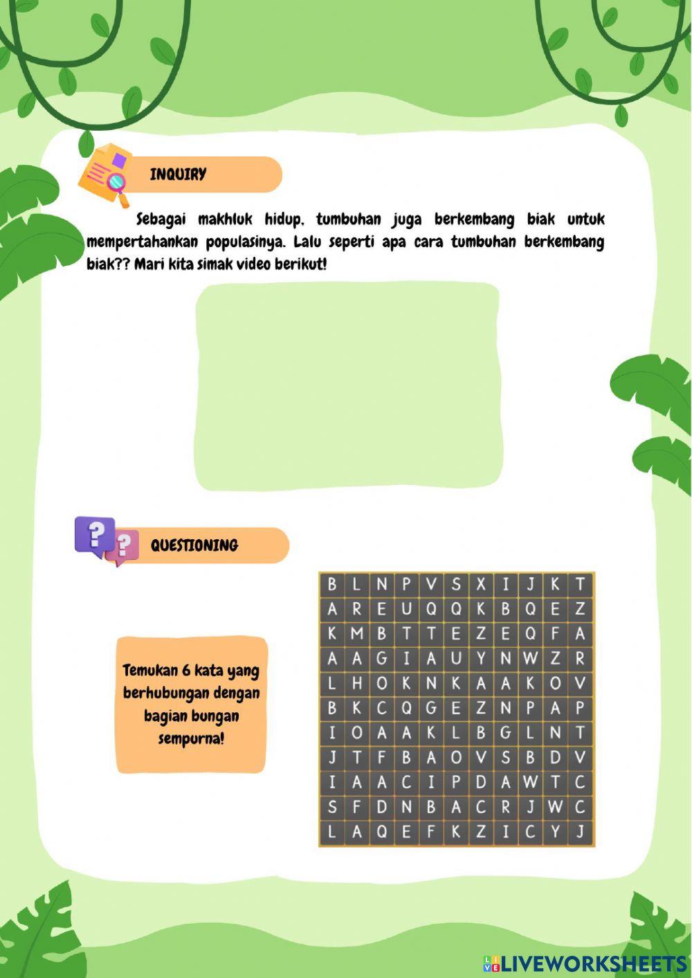 Revisi - Tumbuhan, Sumber Kehidupan Di Bumi