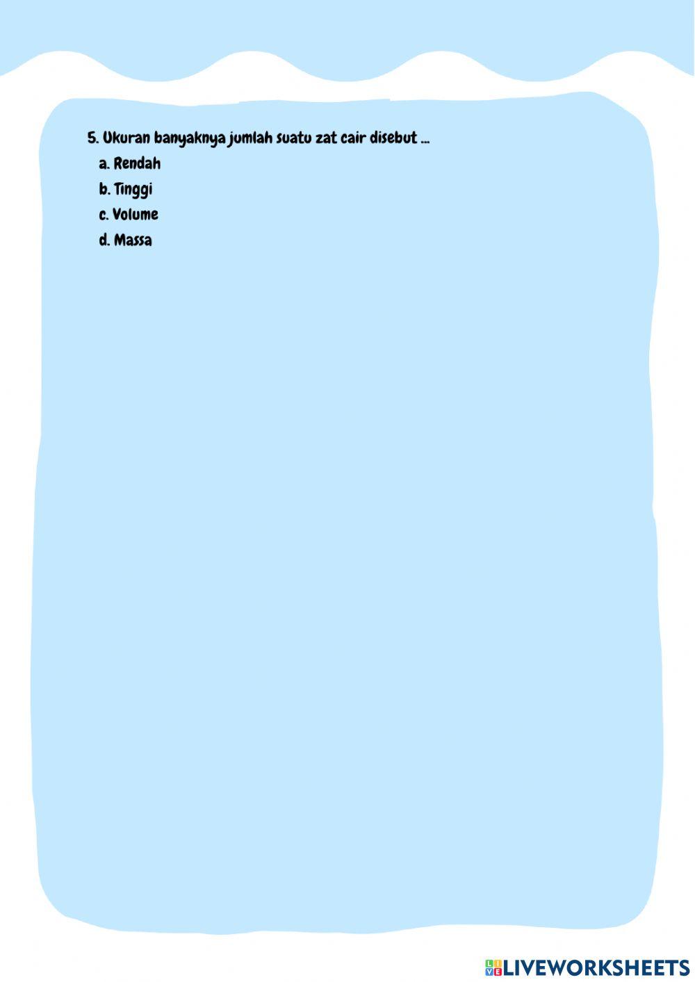 Revisi - Wujud Zat dan Perubahannya