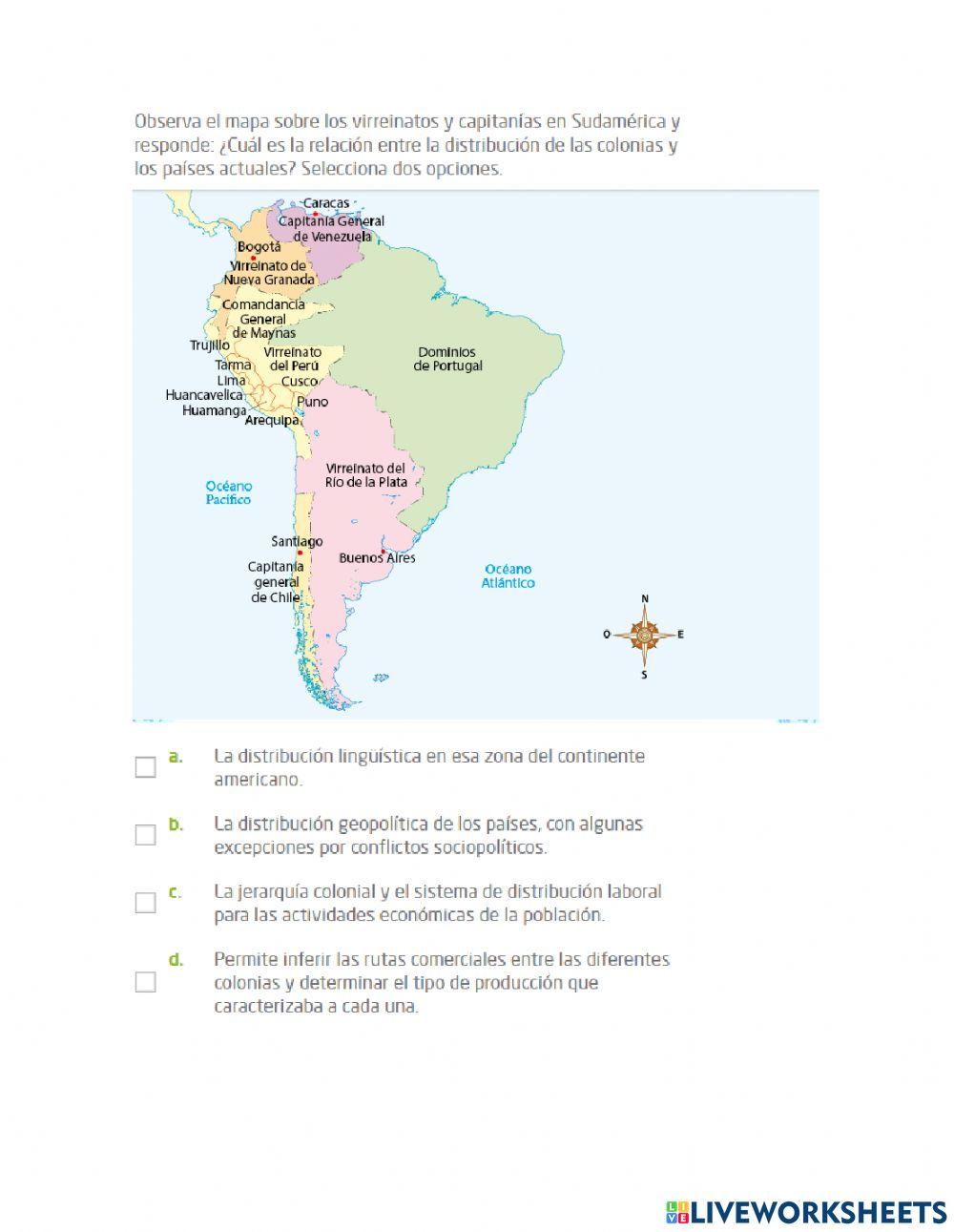 Descubrimiento, conquista y colonia.