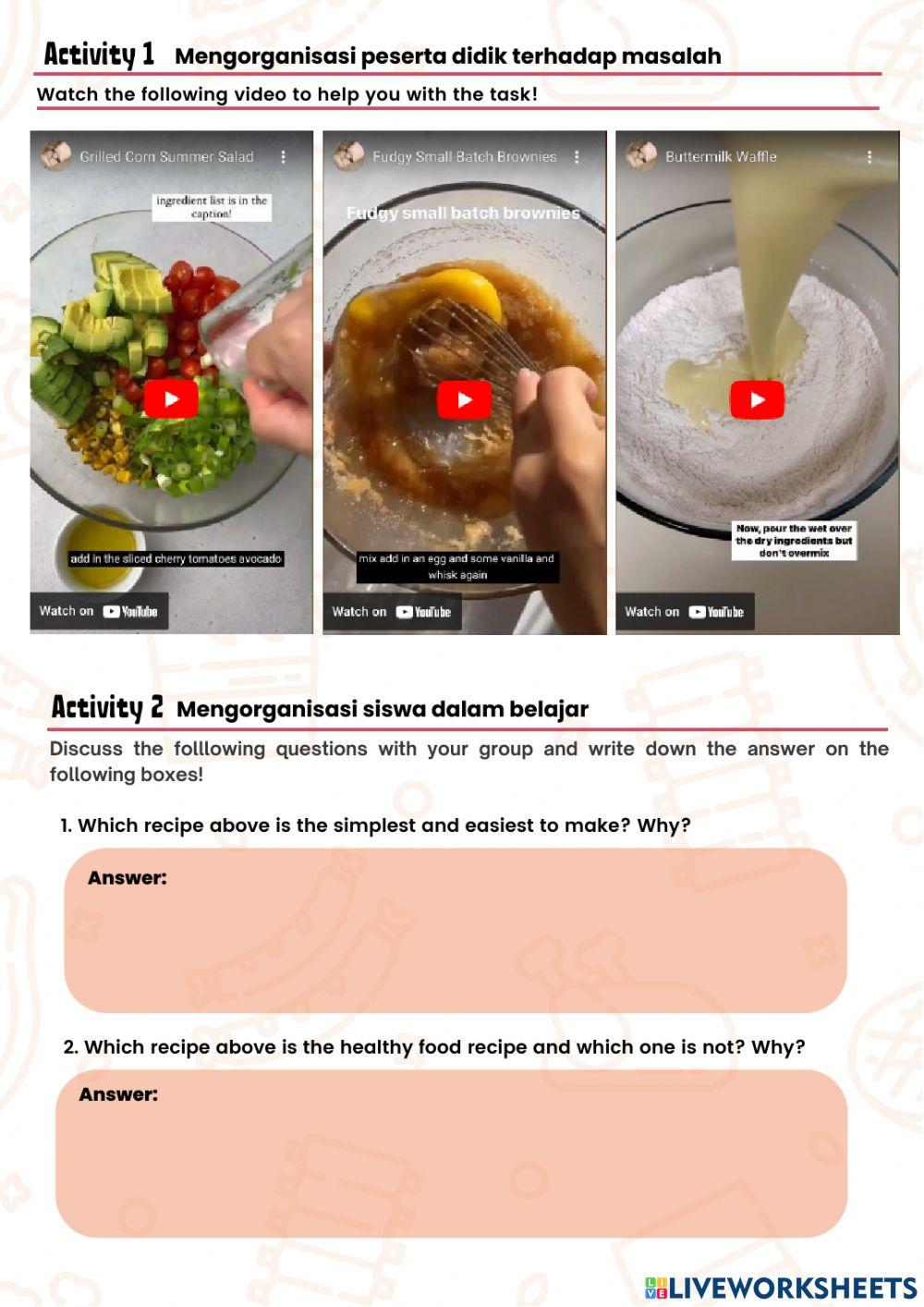 Entrepreneurship (second meeting)