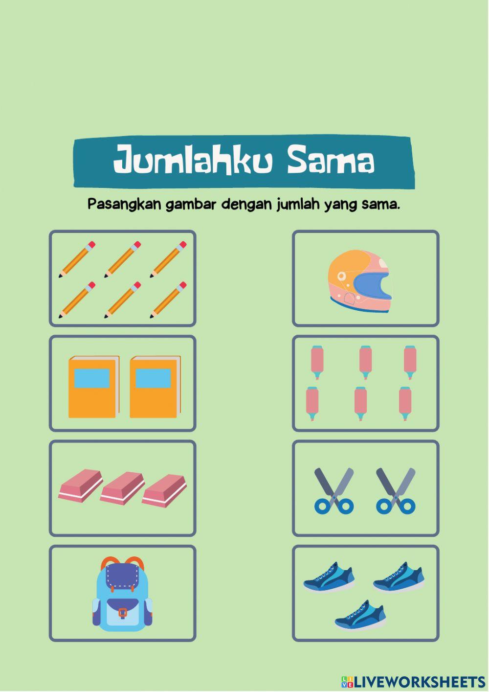 LKPD BAB I MATEMATIKA BILANGAN 1-10