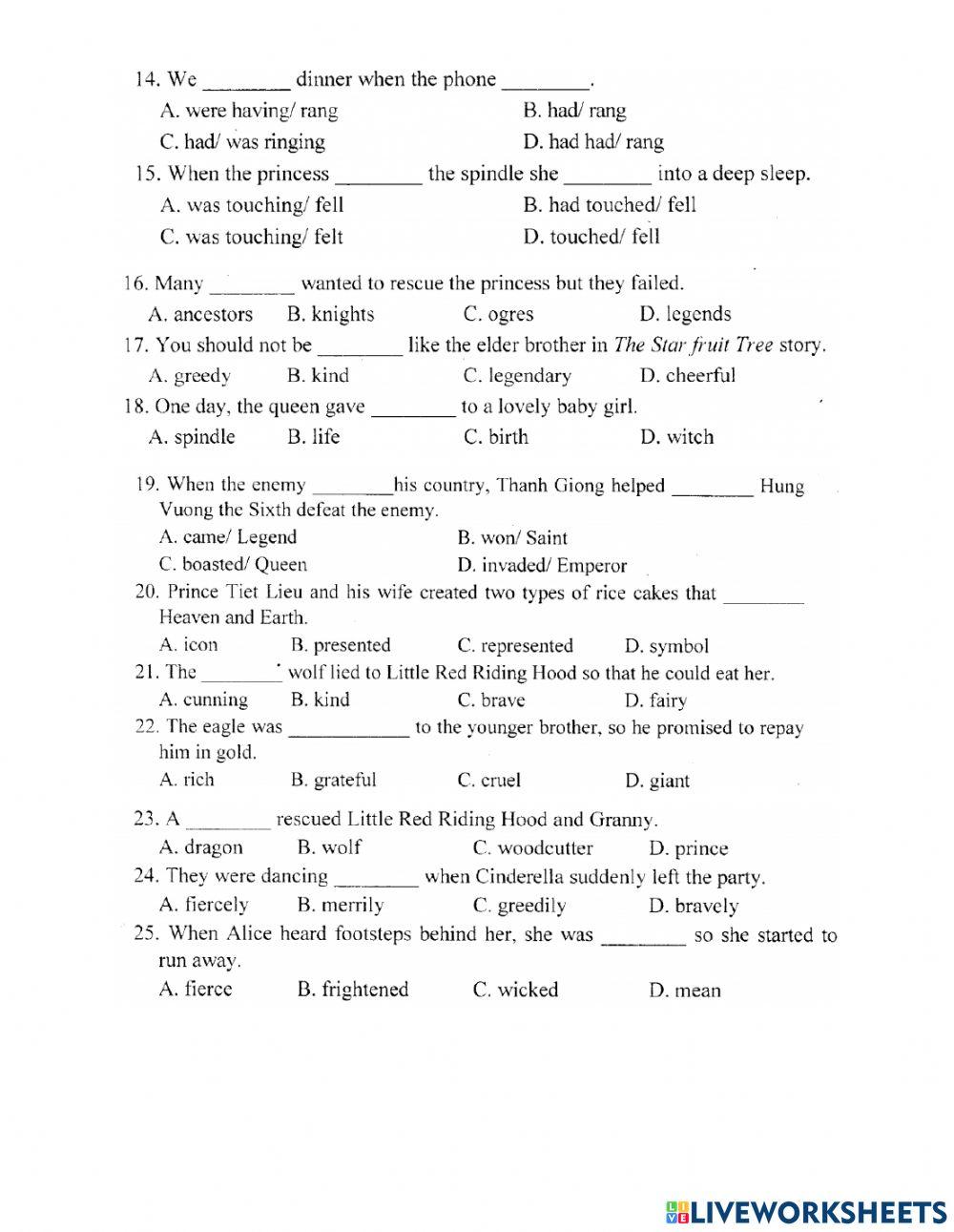 Lop 8- unit 6- test 1