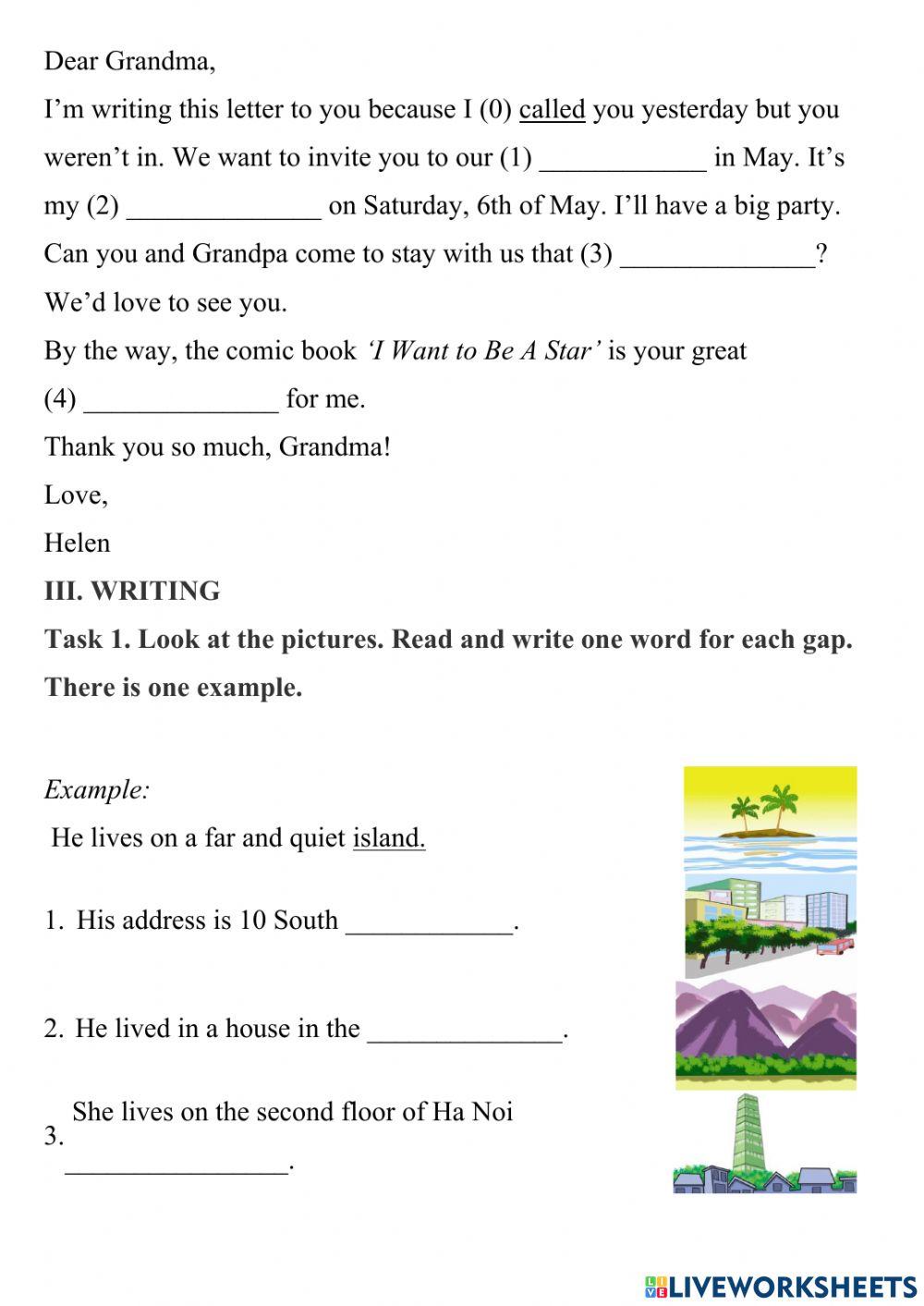 Đè thi học kỳ 1 lớp 5 - test 2