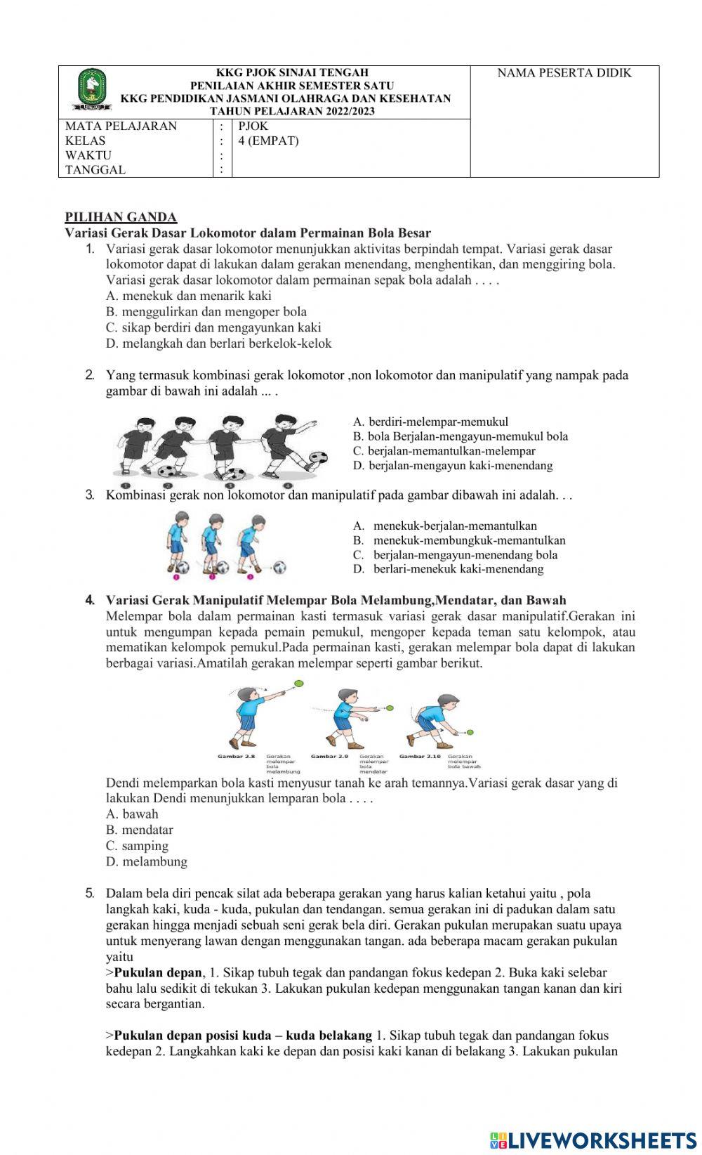 Penilaian Akhir Semester PJOK