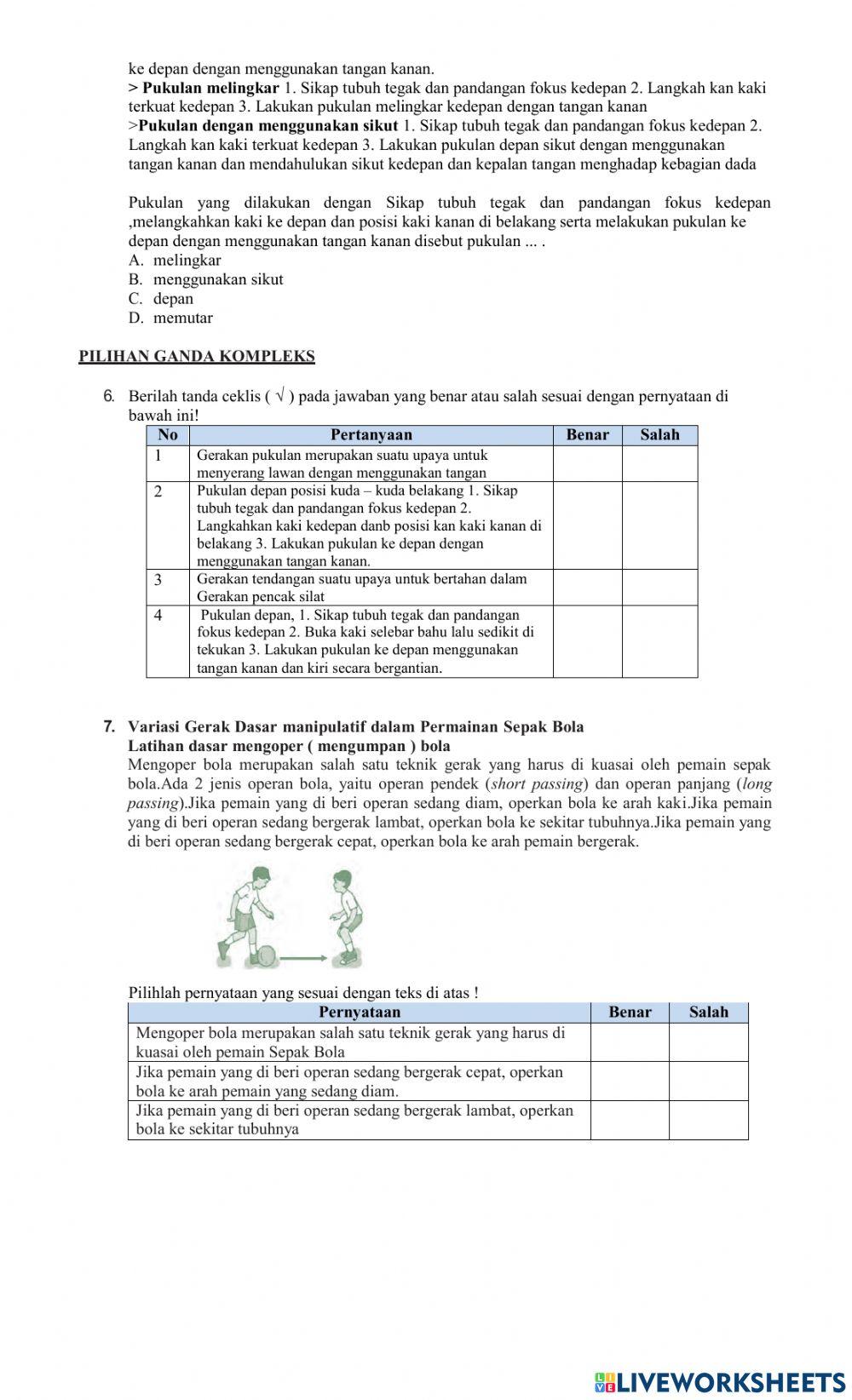 Penilaian Akhir Semester PJOK