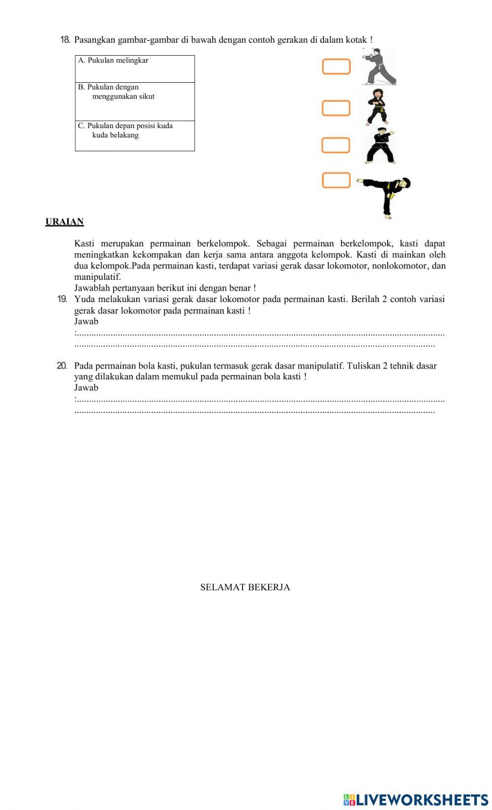 Penilaian Akhir Semester PJOK