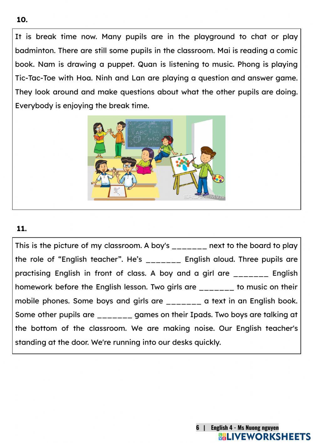E4U9 (speaking) WHAT ARE THEY DOING? (Part 1) -nuongnguyen