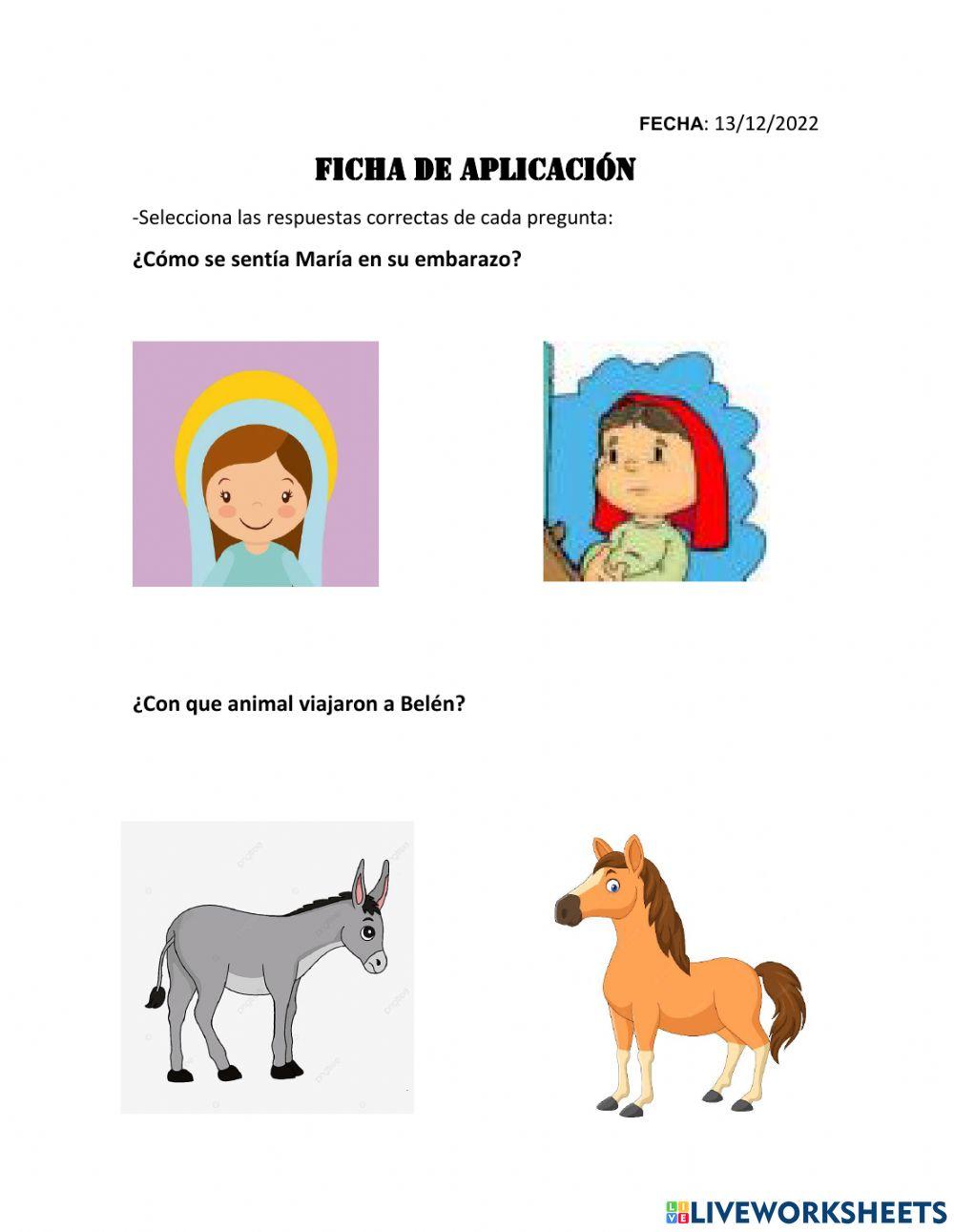 María y José van a Belén