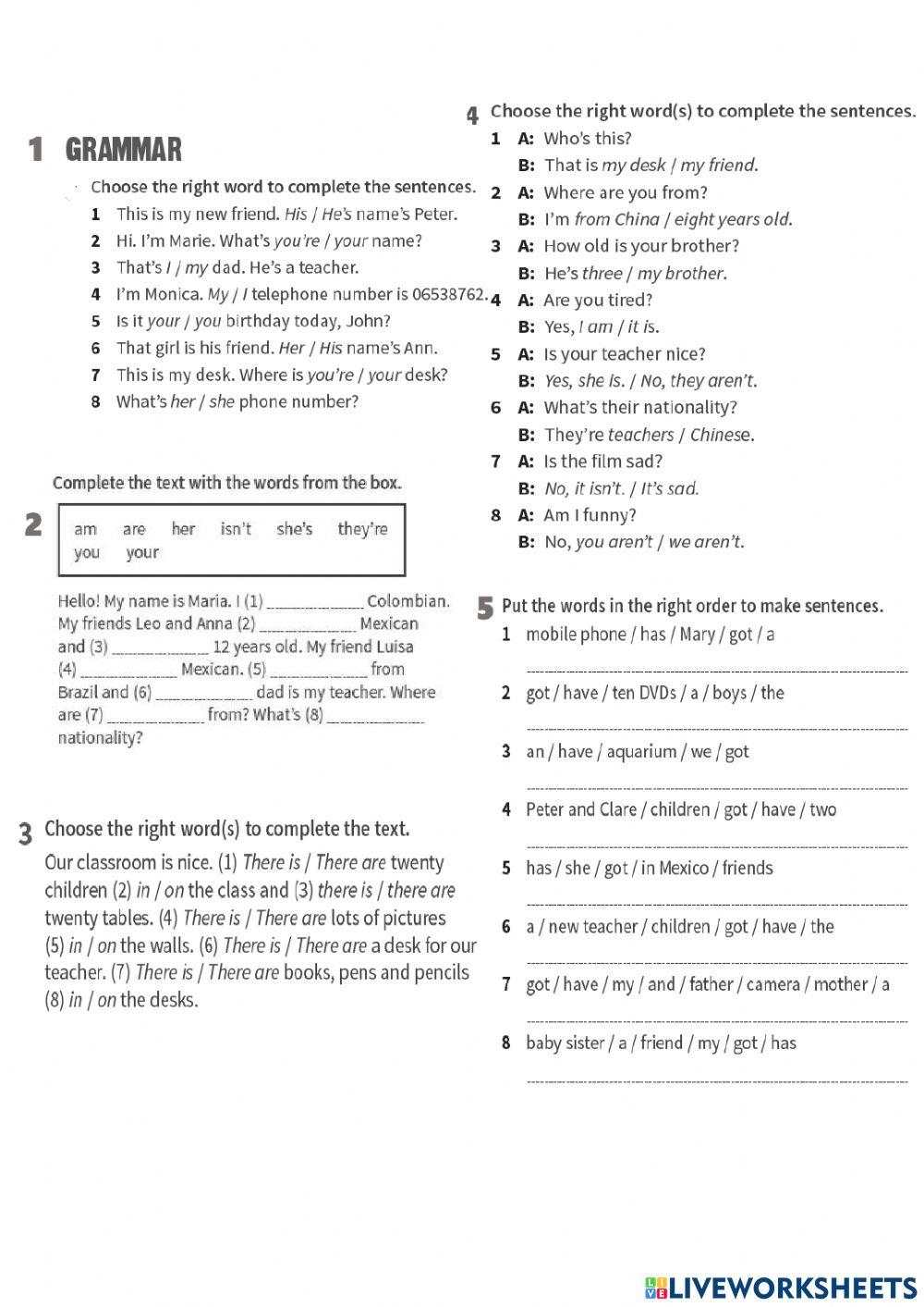 Prepare 1 Test 1-4 (standart)