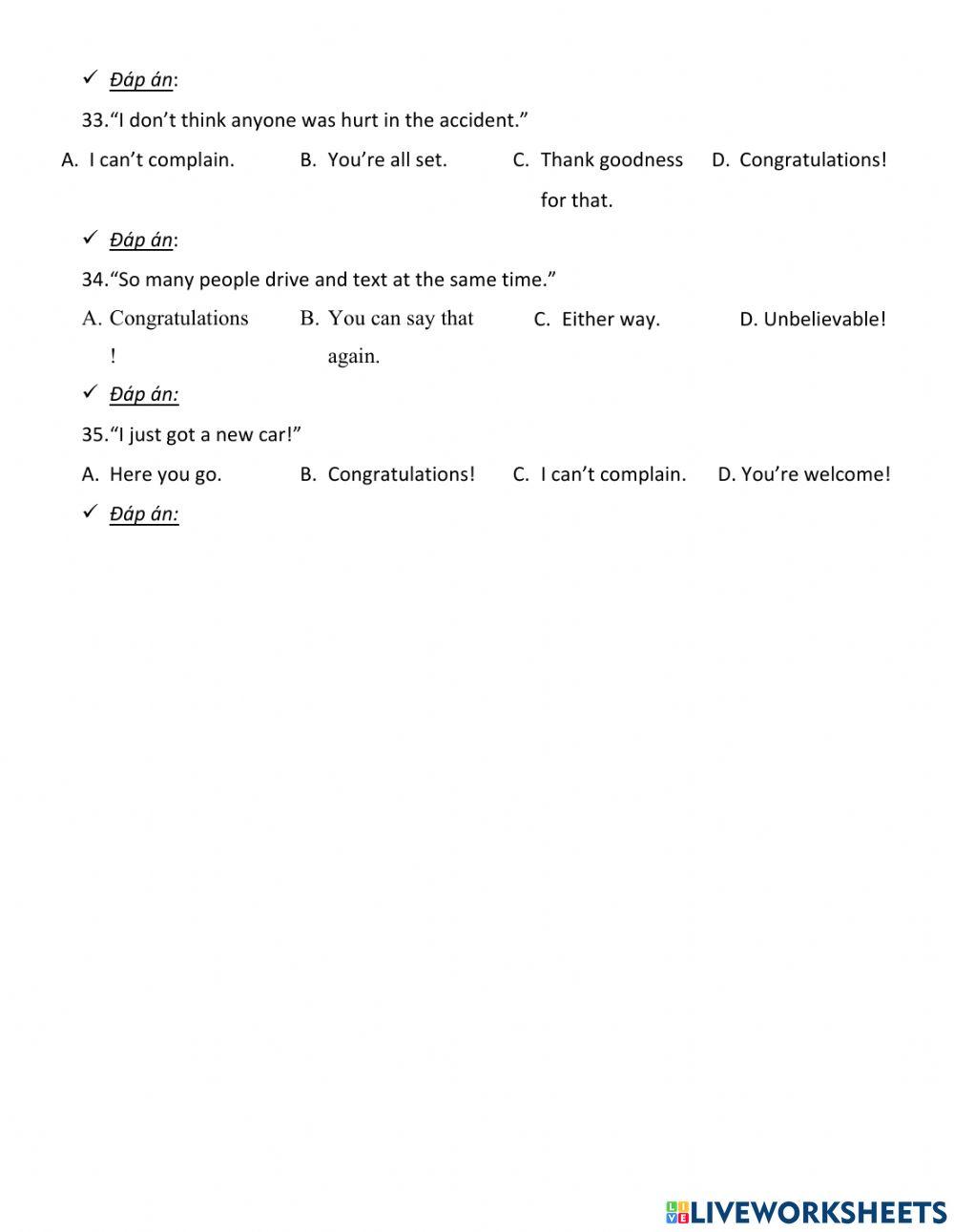 Review unit 4- level 2.2