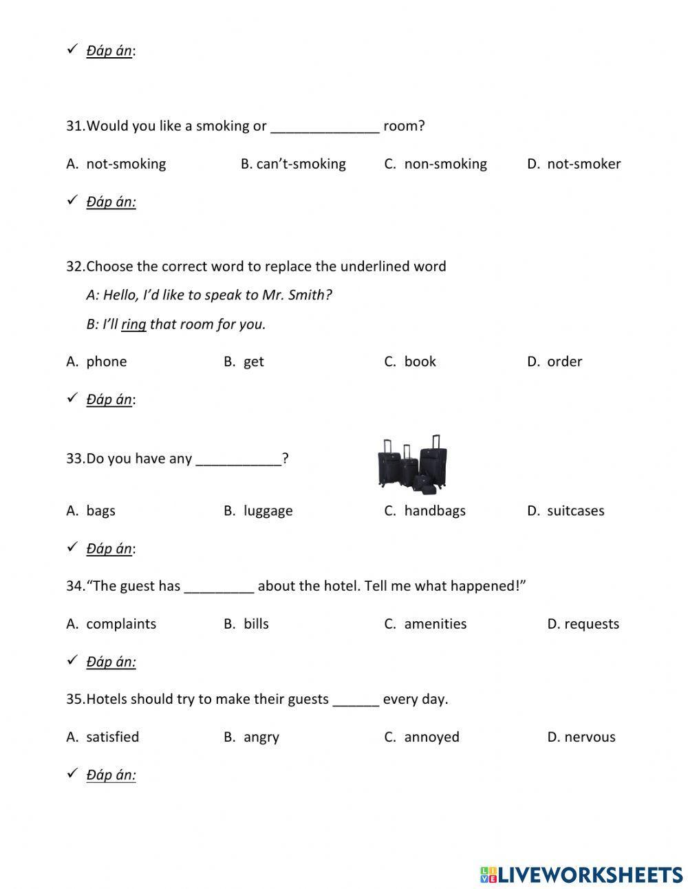 Review unit 3 - level 2.2