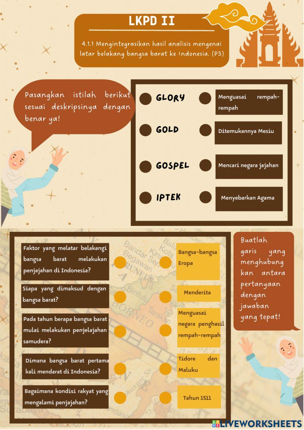 LKPD Peristiwa Kedatangan Bangsa Barta ke Indonesia
