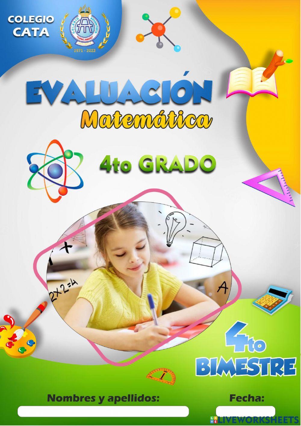 Evaluación de matemática