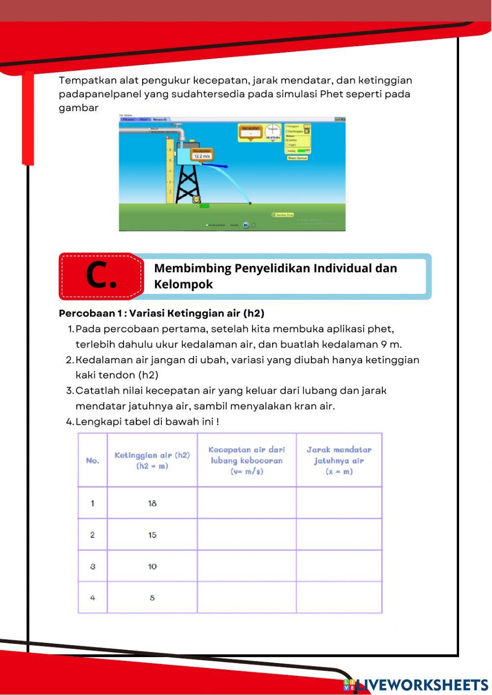 Fluida Dinamis: Torricelli