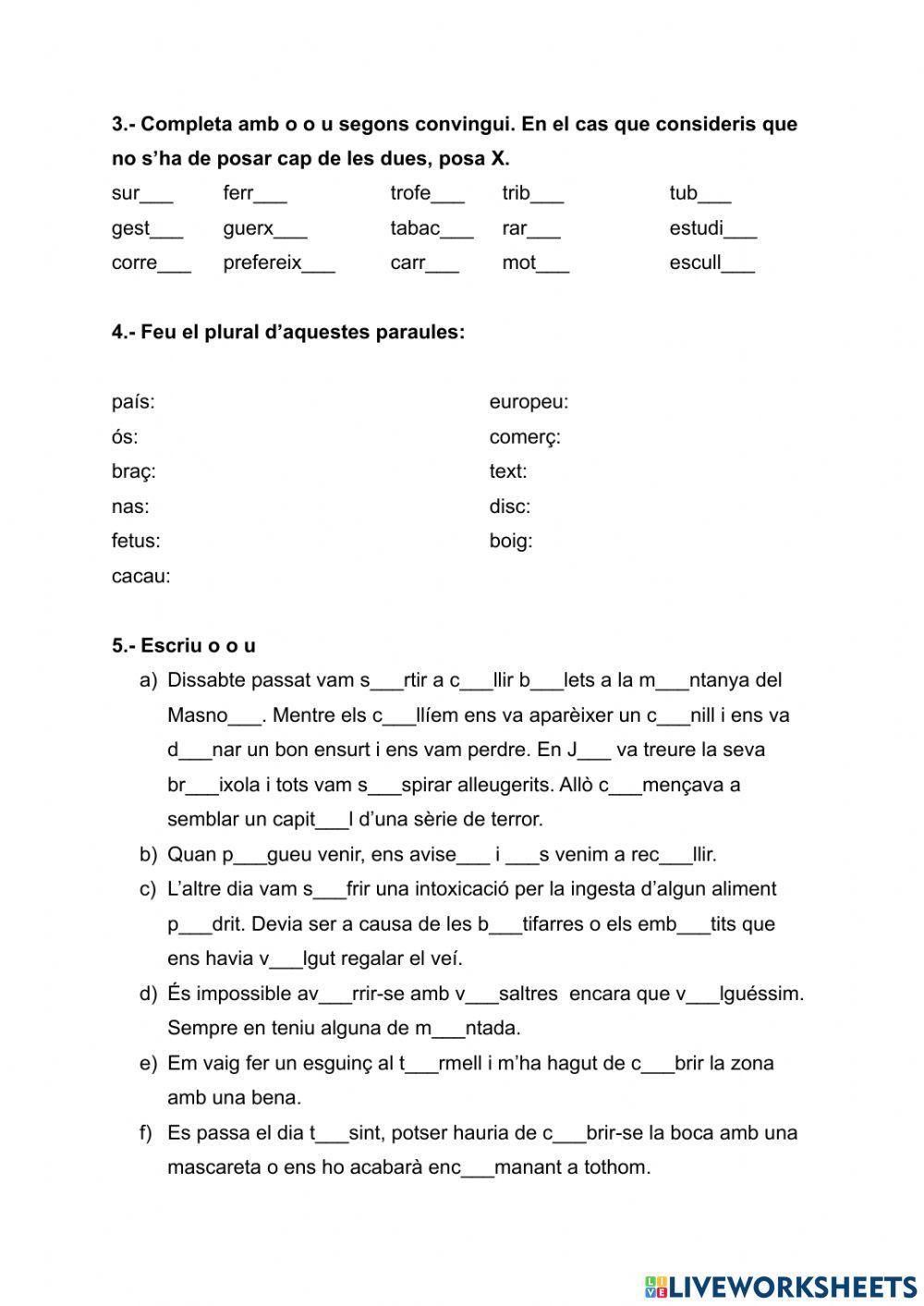 Ortografia de les o i u àtones