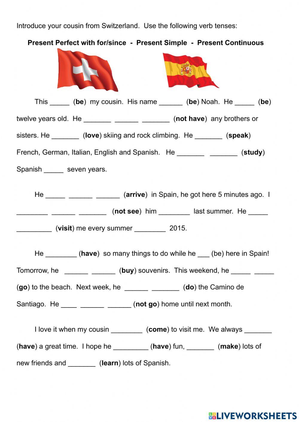 Unit 2.2 introducing my cousin