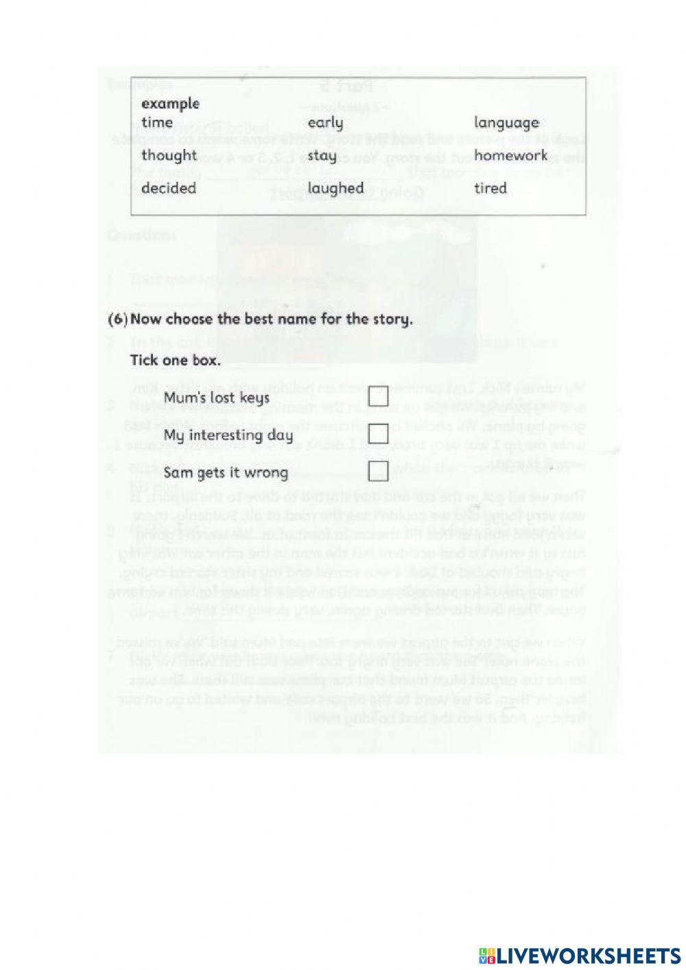 Flyers- Reading and writing test 3 in Ox-YLE-Tests-Flyers-TB