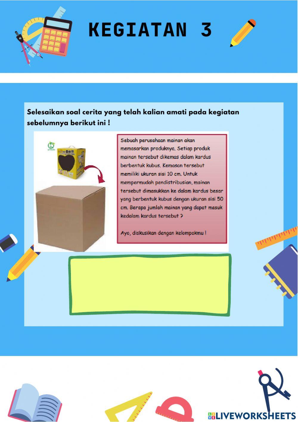 Lkpd matematika volume kubus