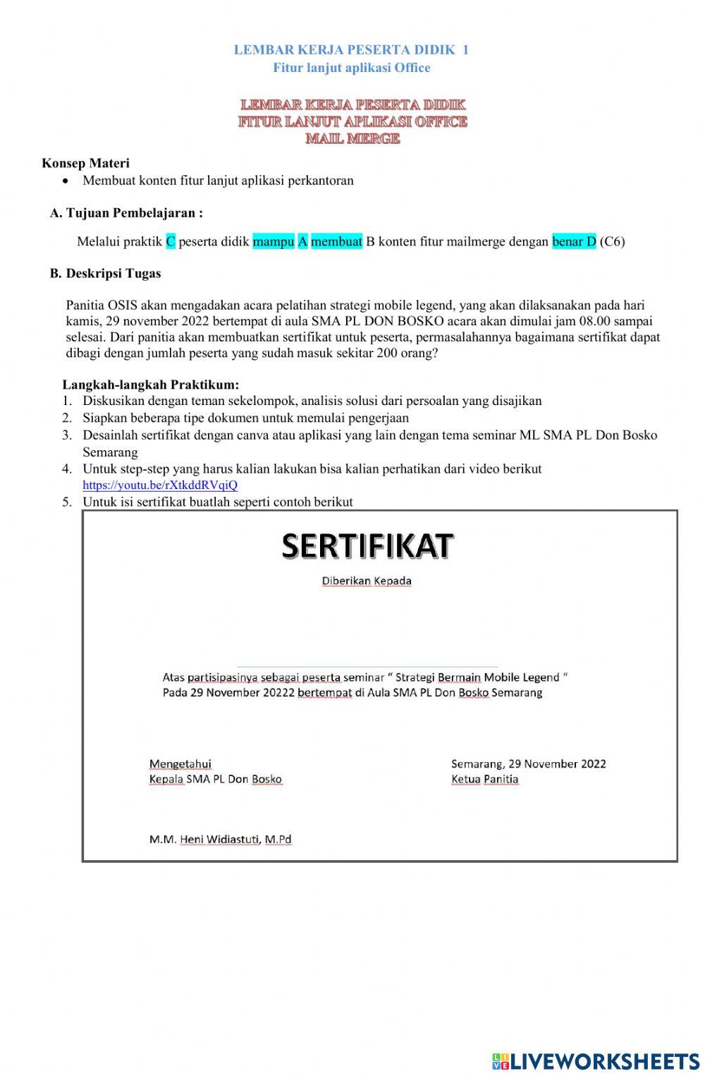 LKPD E-Sertifikat