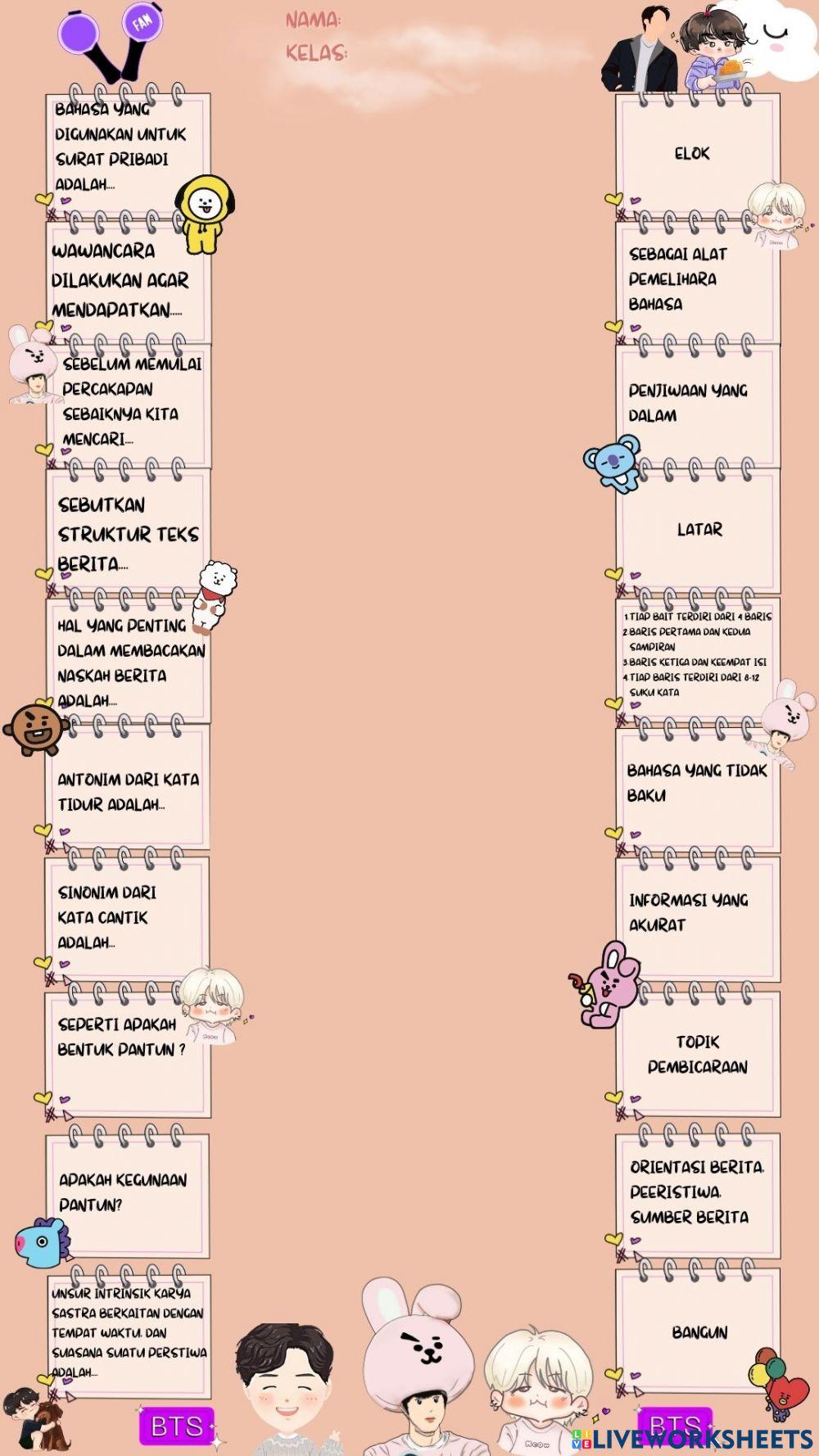 Soal kelas 7 bahasa Indonesia