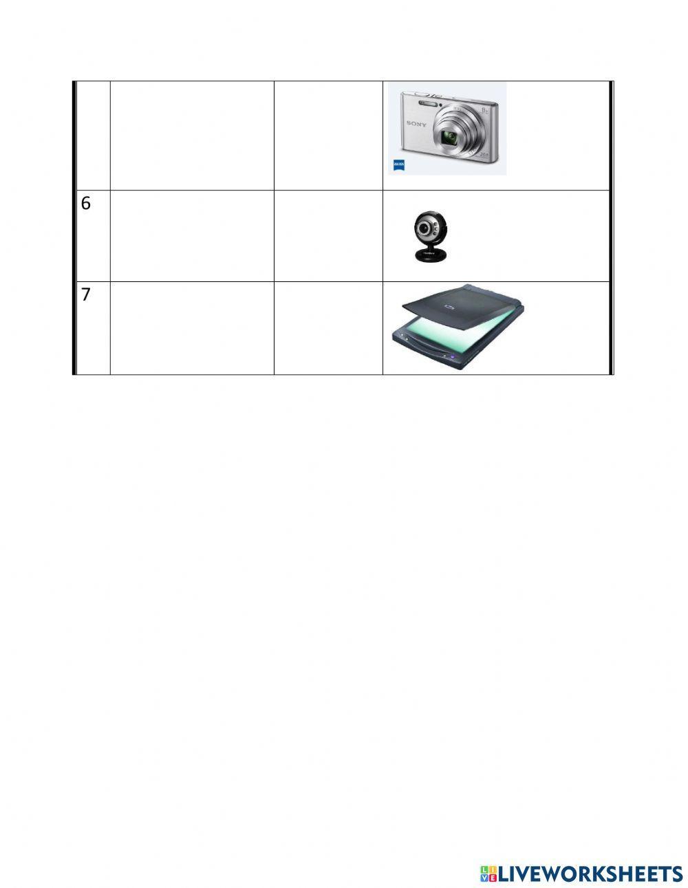 Input devices online exercise for | Live Worksheets