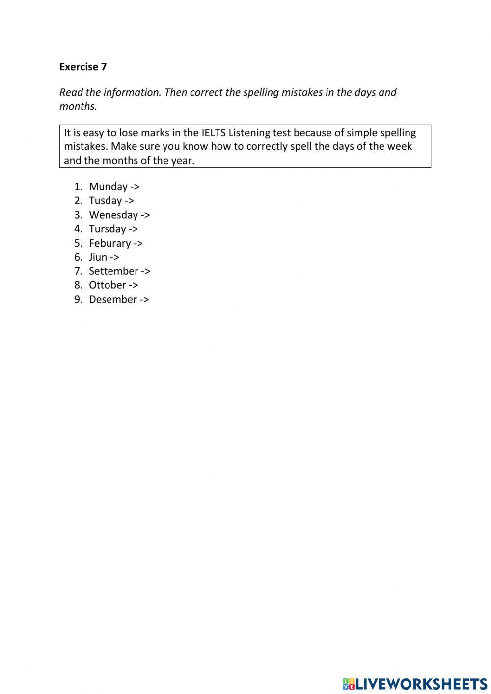 IE3, Unit 1, Listening, Exercise 7