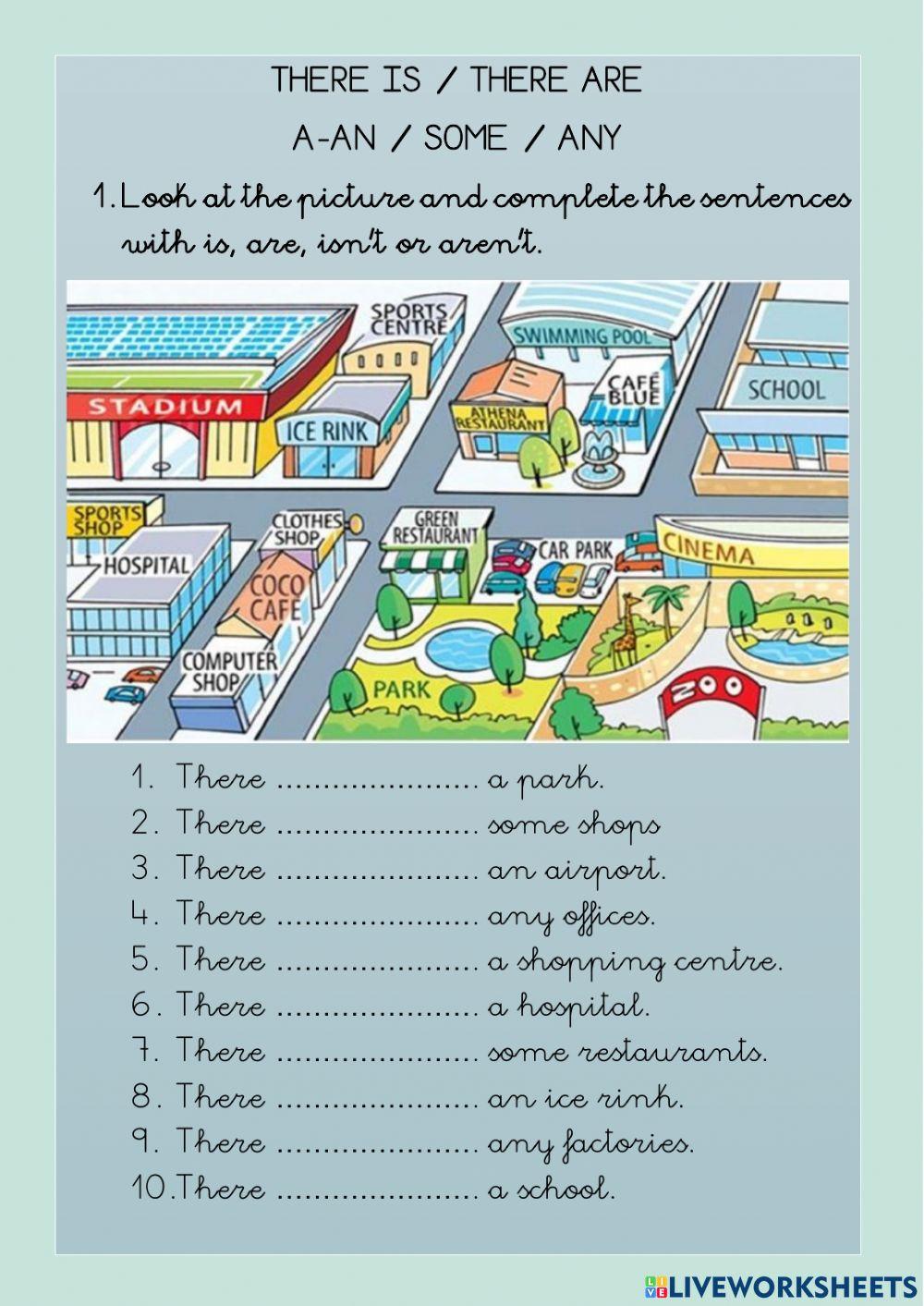 5th graders L'Areny there is there are