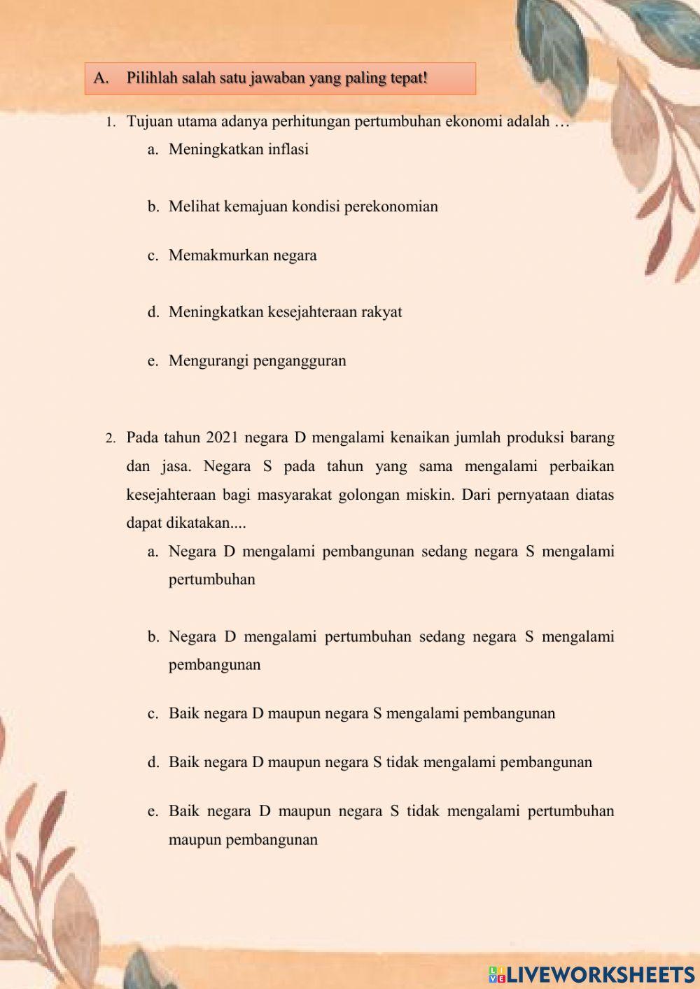 Lkpd pertumbuhan dan pembangunan ekonomi