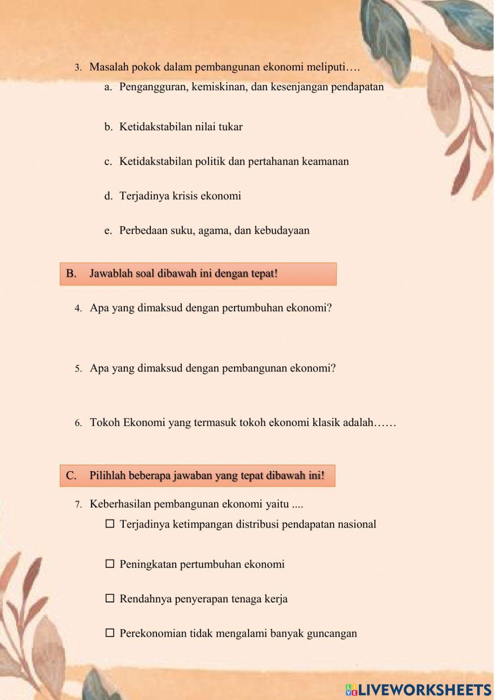 Lkpd pertumbuhan dan pembangunan ekonomi