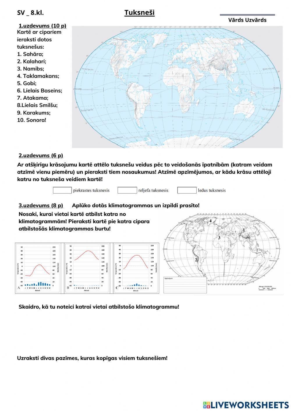 Bioma tuksneši Ģ-8.2.