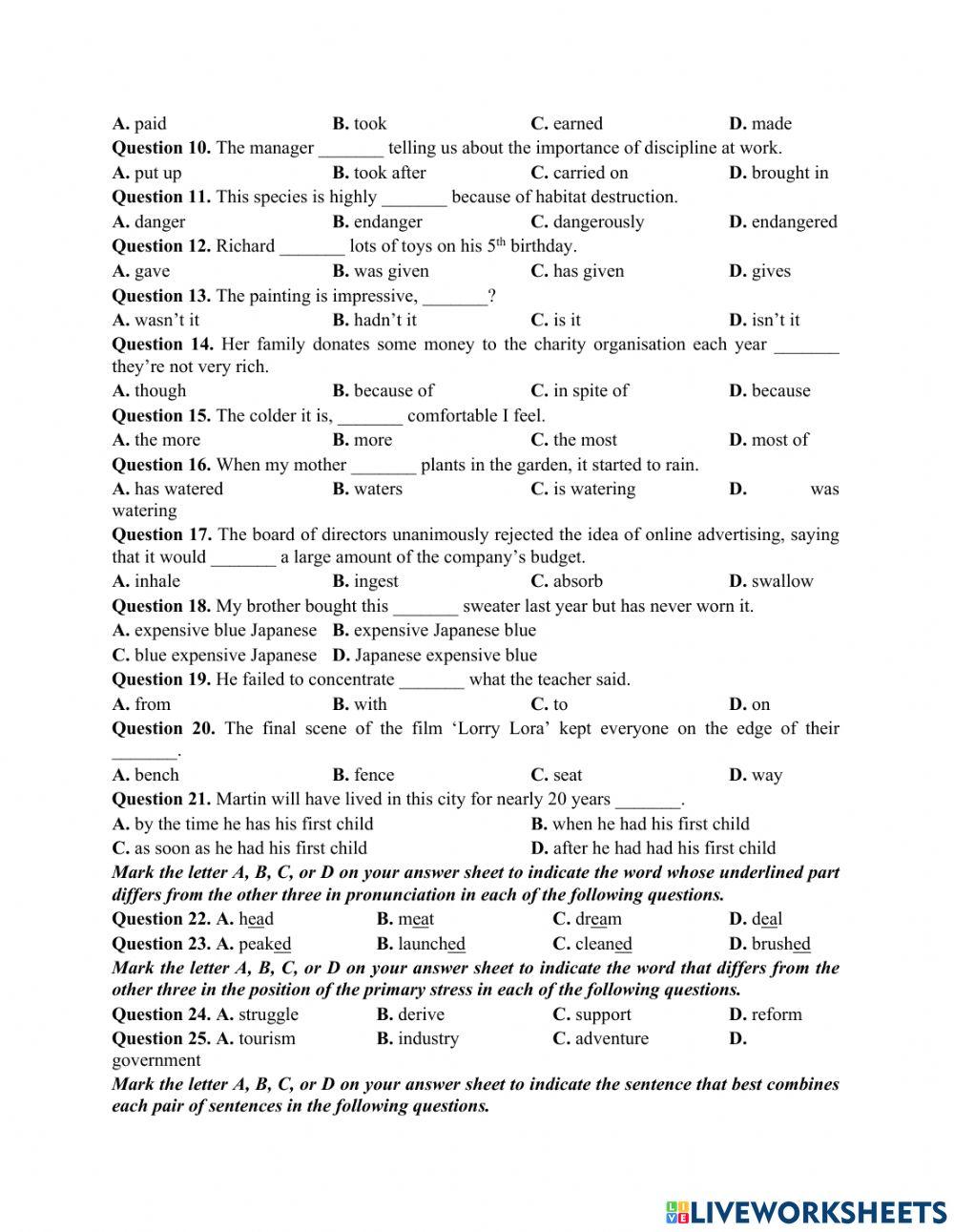 ĐỀ TN số 39-2022