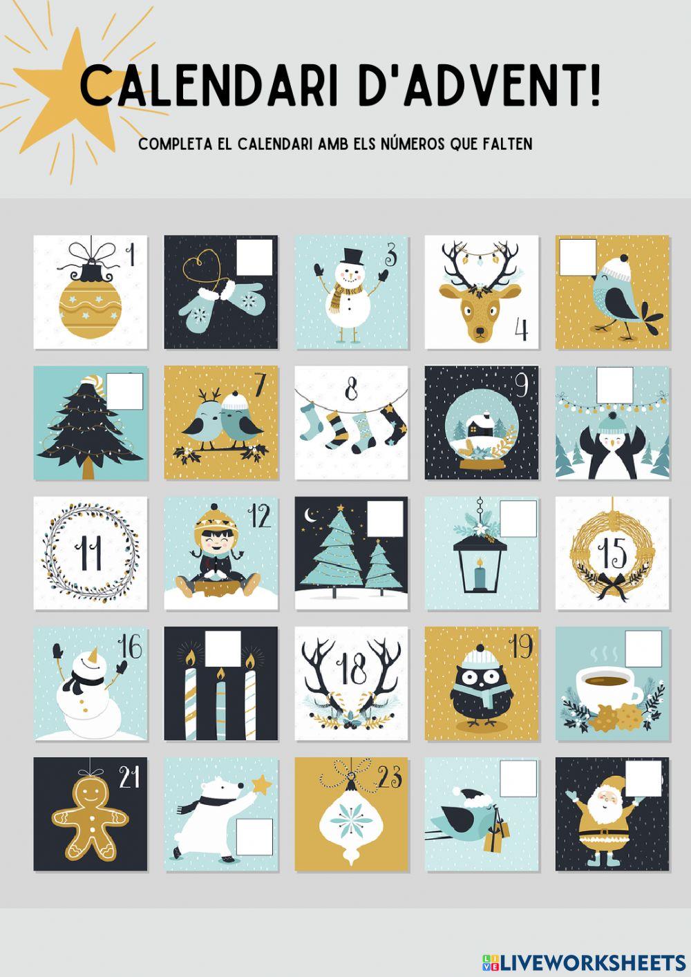 CALENDARI D'ADVENT