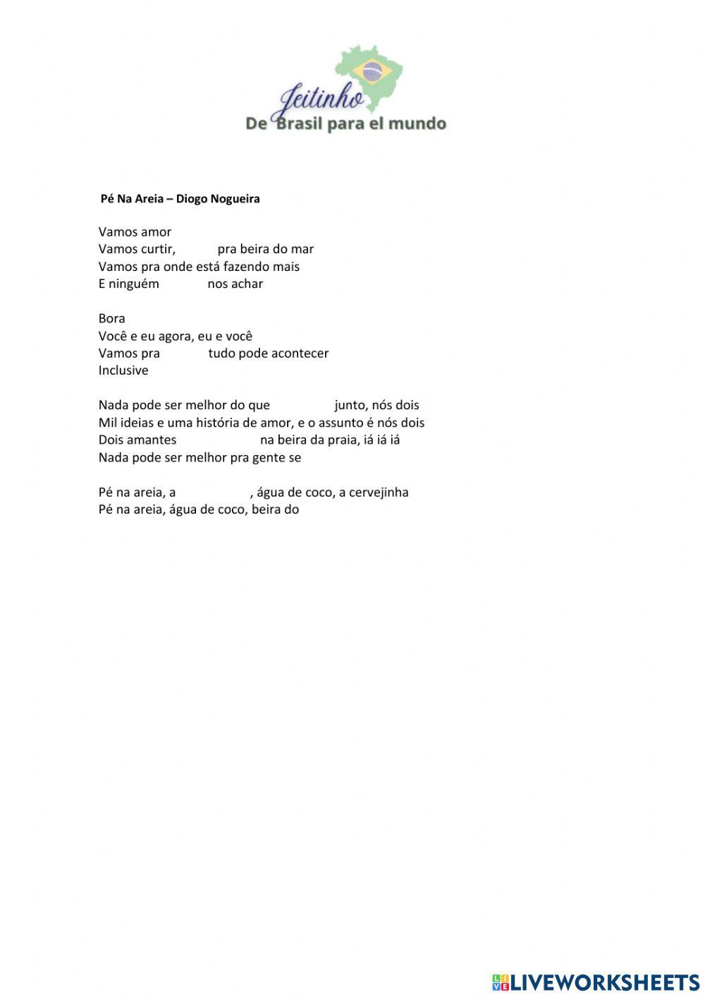 Pé Na Areia - Diogo Nogueira (música)