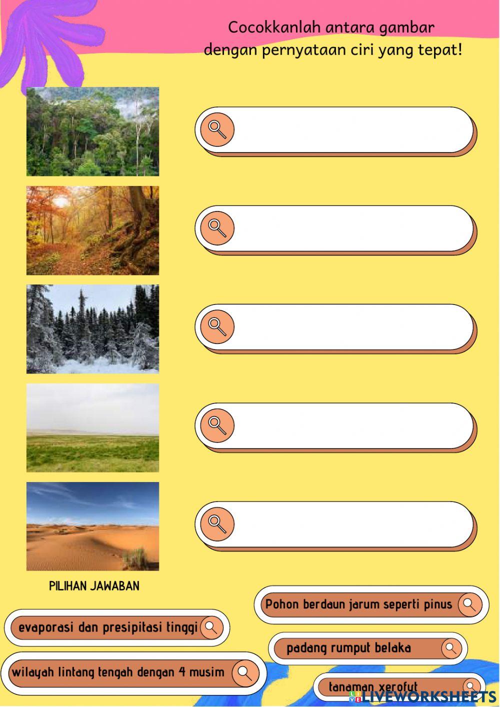 LKPD sbaran flora dan fauna dunia