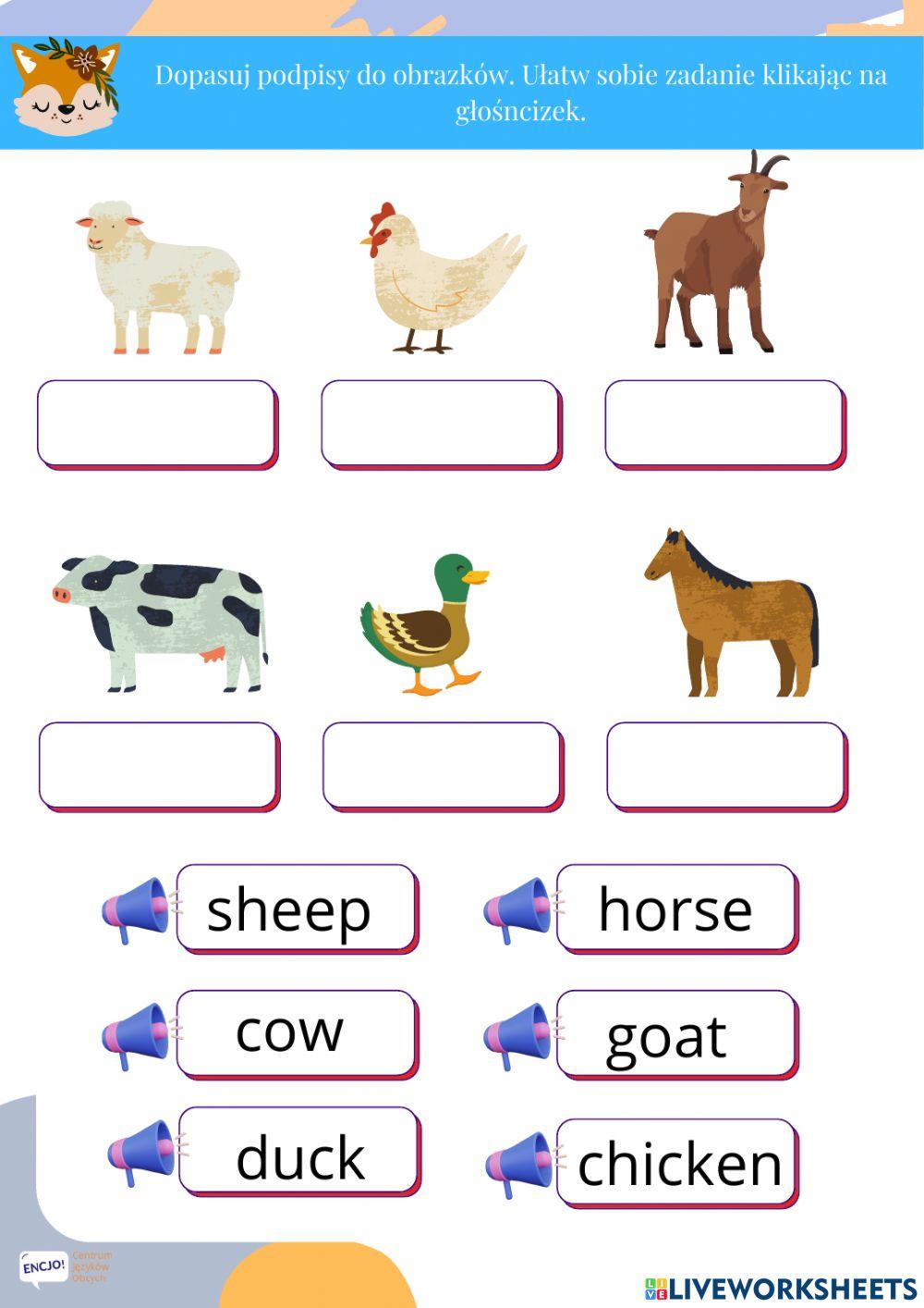 Iws farm animals unit 6