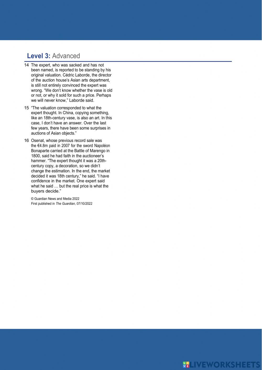 Chinese vase valued at €2,000 sold for €8m - reading