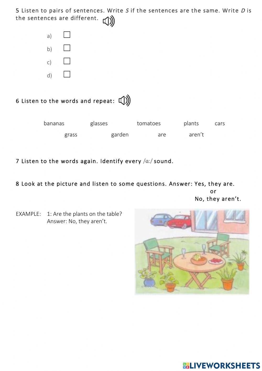 The a: sound The a: sound