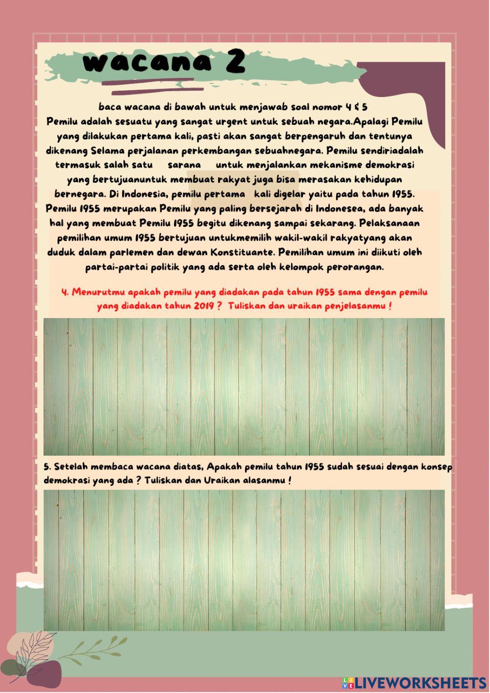 Lkpd materi demokrasi liberal