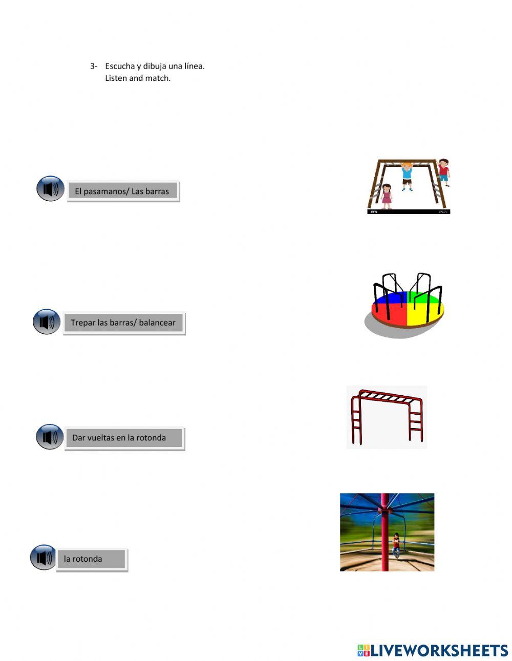 Repaso: el patio de recreos y acciones