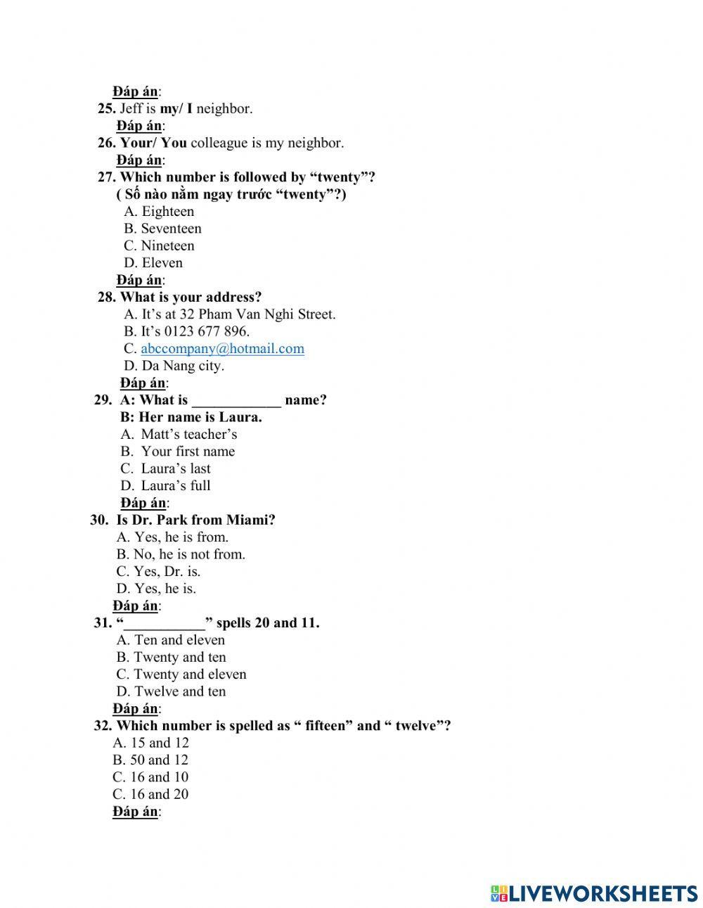 Unit 2 Top Notch Fundamental