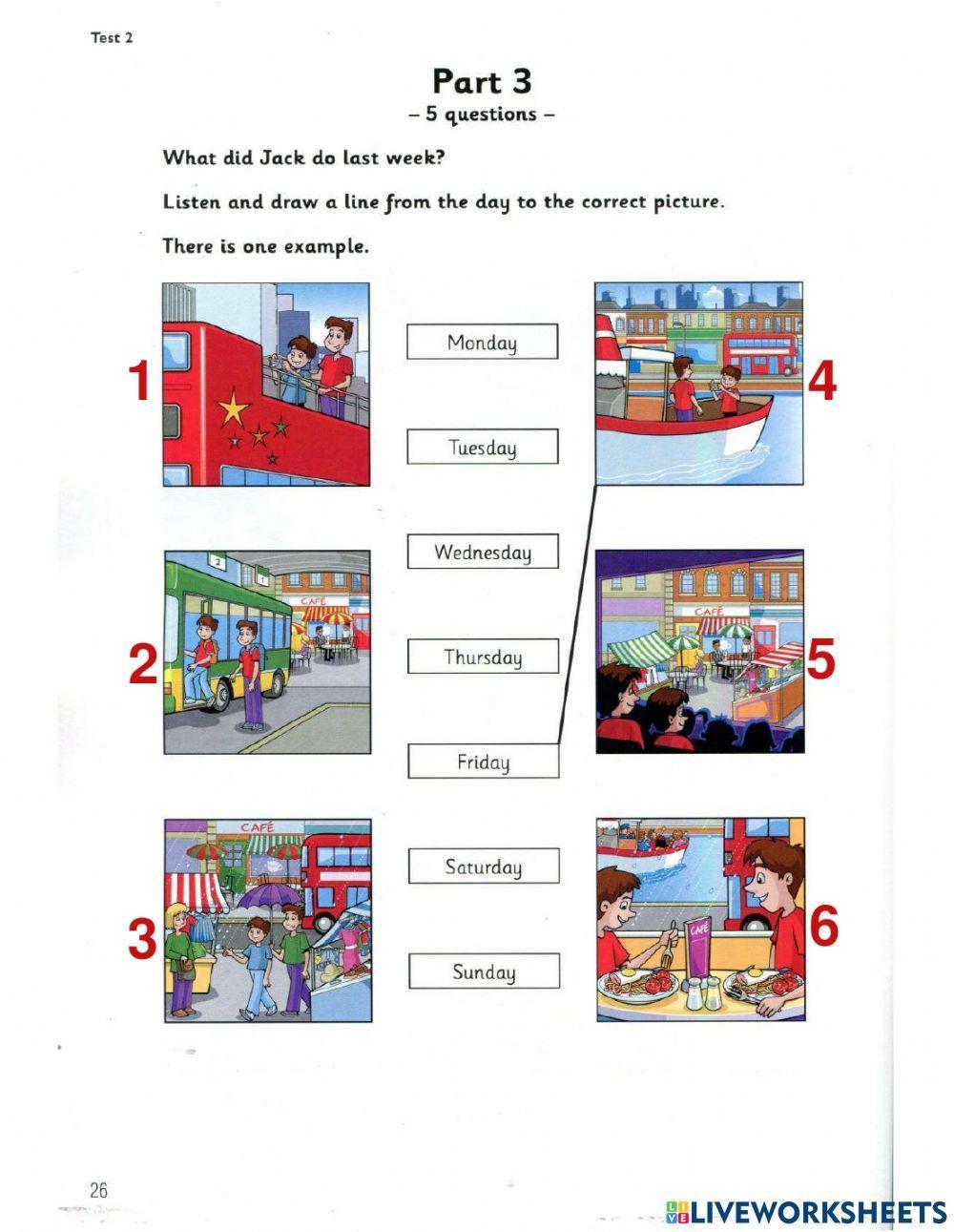 Movers 9- Test 2- Listening