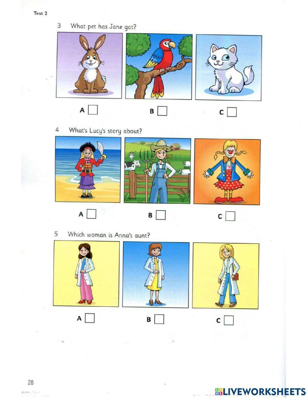 Movers 9- Test 2- Listening