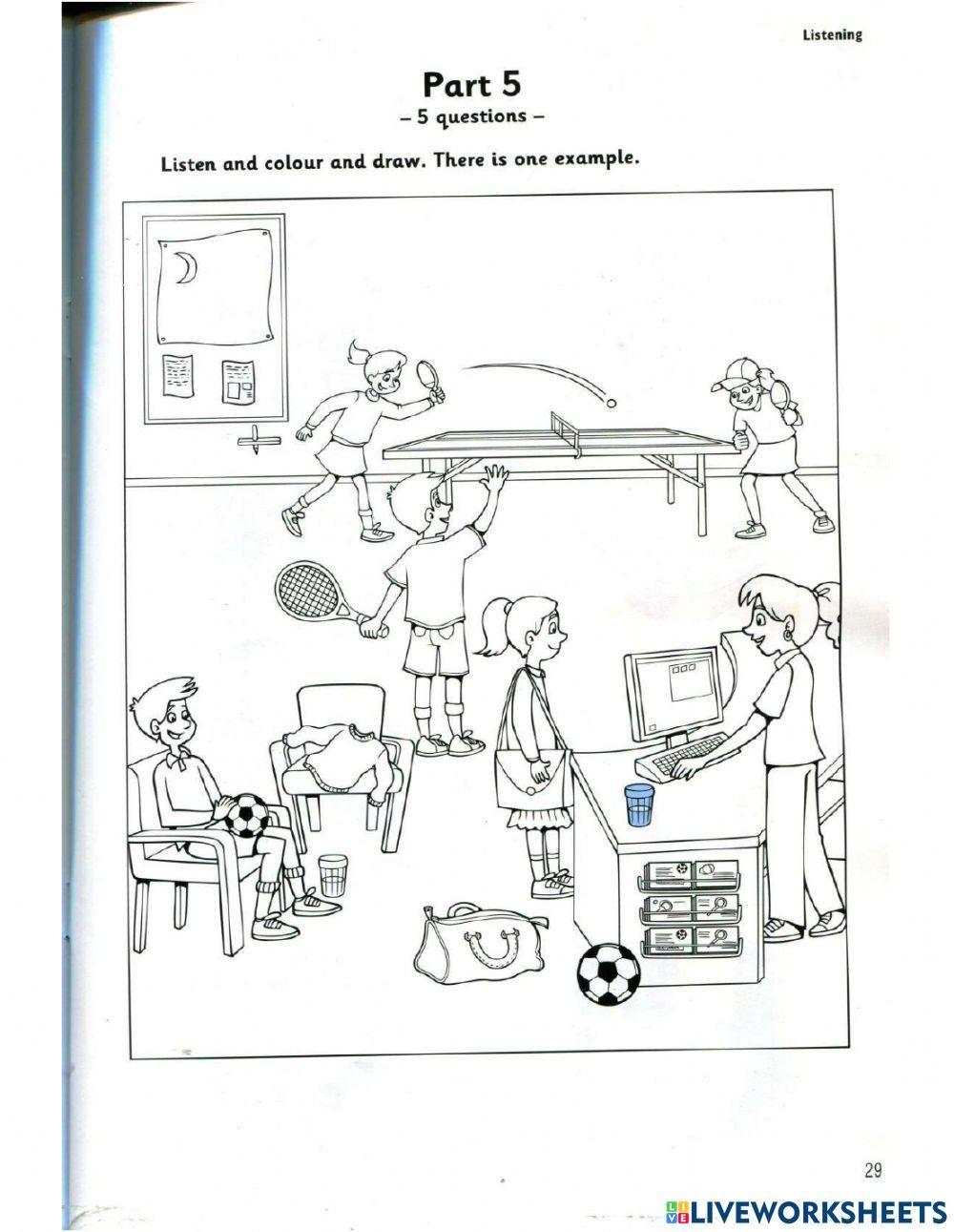 Movers 9- Test 2- Listening